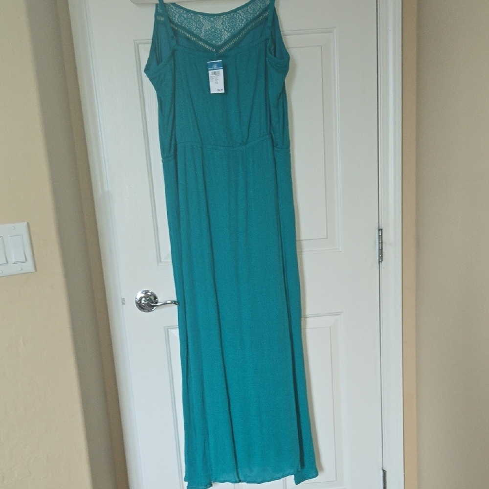 NWT RUE+ XL Adj Strap Maxi Slip Dress Sleek Sexy Versatile Summer Staple Comfort - Picture 4 of 11